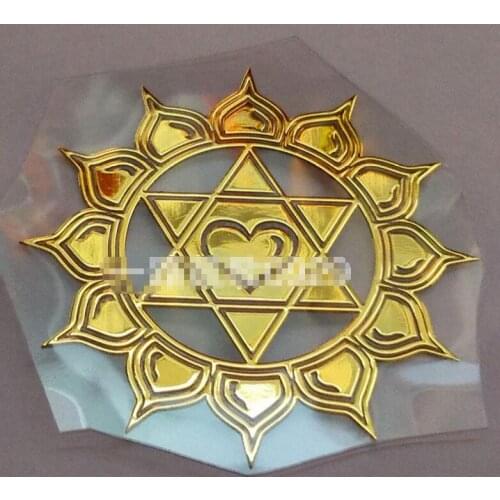 3cm Heart Lotus Energy Tower Paste Energy Pattern With use of epoxy Mold Making Mould Jewelry Tool stickers for DIY jewelry