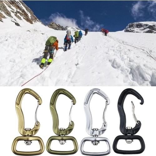 360° Rotatable Carabiners Hook Hammock Swivel Clip Hook Hiking Camping Tent Hook Pet Safety Buckle