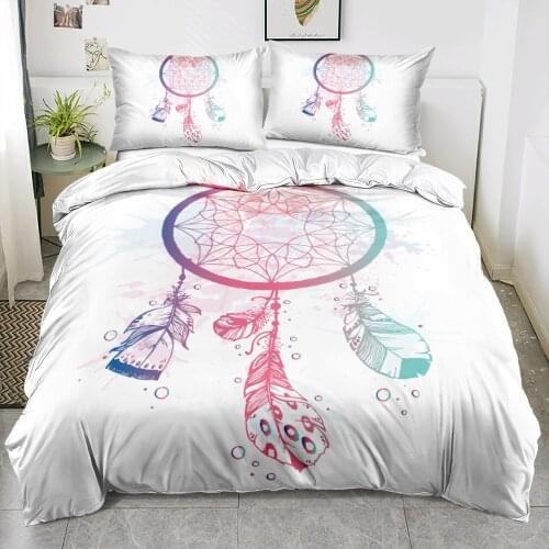3D White Bohemian Custom Design Beddings Sets Linens Bed Duvet Cases Set Quilt Pillow Shames King Queen Full Twin Size Beddings
