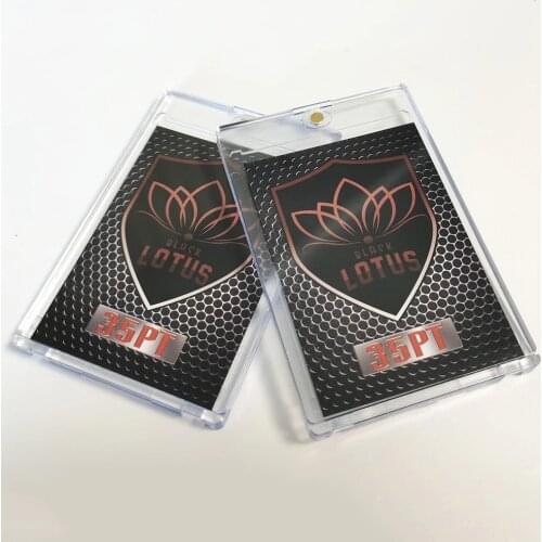 5Pcs/Lot 35PT Card Bricks Card Holder UV Protection Trading Cards Sports Cards Storage Hold Plastic Box Sleeve