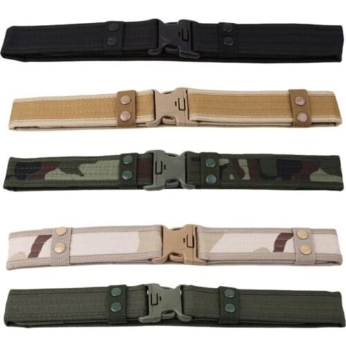 Army Style Combat Belts Quick Release Tactical Belt Fashion Men Canvas Waistband Outdoor Hunting 5 Colors Options 2021 New