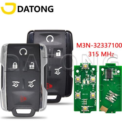 Datong World Car Remote Control Key For Chevrolet Silverado Colorado For GMC Sierra FCCID M3N32337100 PN13577770 315 Mhz Keyless