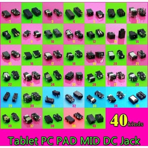 ChengHaoRan 40 models 80pcs Laptop Tablet PC MID DC Power Jack for many brand including all the models