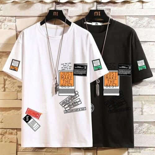 Men T-shirt 2021 New 4 colors hip hop Cotton O-Neck Printed letters clothes Mens High Quality Top Tees Male Streetwear coat