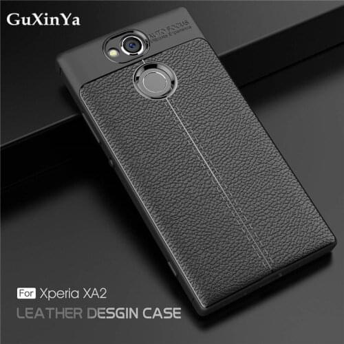 GuXinYa For Cases Sony Xperia XA2 Cover Luxury Leather ShockProof TPU Case For Sony Xperia XA2 Funda For Sony XA2 H4133 H3123