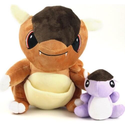 28cm Pokemon Figure Kangaskhan Plush Toys Soft Stuffed Animals Cartoon Doll