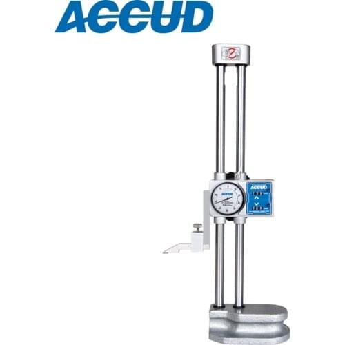 ACCUD 0-300mm 0-600mm Graduation 0.01mm Dial Height Gauge made of Stainless Steel with Driving Wheel