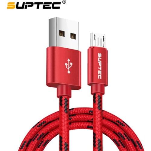 SUPTEC 2.4A Micro USB Cable 1M 2M 3M Fast Charging Data Charger Cable for Android Samsung S6 S7 Edge Xiaomi Huawei Microusb Cord