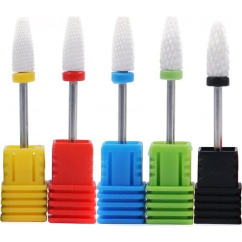 Milling Cutter For Manicure Ceramic Nail Drill Bits PedicureAccessoires For Nail Files Manicure Cutter Nail Art Tools