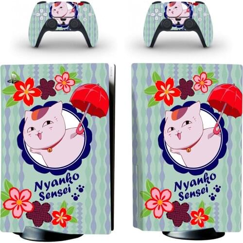 Natsume Yuujinchou PS5 Disc Skin Sticker for Playstation 5 Console & 2 Controllers Decal Vinyl Protective Disk Skins