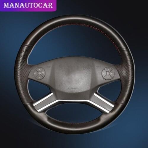 Car Braid On The Steering Wheel Cover for Mercedes Benz M-Class 2009-2011 R-Class 2010-2017 GL-Class 2010-2012 Auto