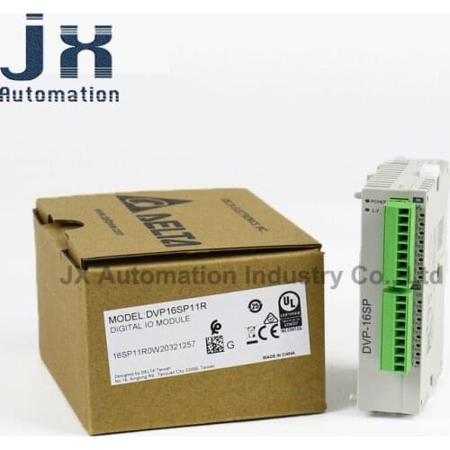 Original Delta Slim PLC DVP-S Series PLC Controller DVP16SP11R 16 Point Digital Expansion Module