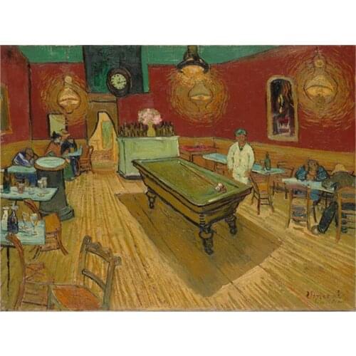 Landscape Van Gogh DIY 11CT Cross Stitch Embroidery Kits Craft Needlework Set Cotton Thread Printed Canvas Home Design