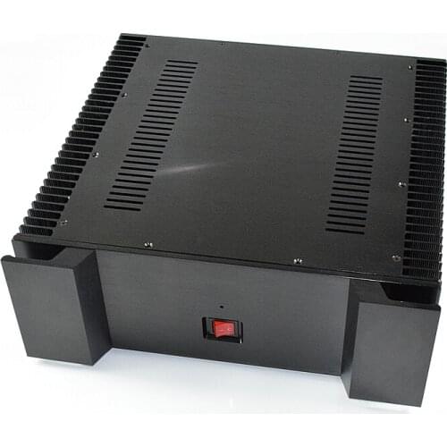 Size D440 W430 H150 All Aluminum Class A Rear Amplifier Chassis Amplifier Shell Thickened Heat Sink WA129