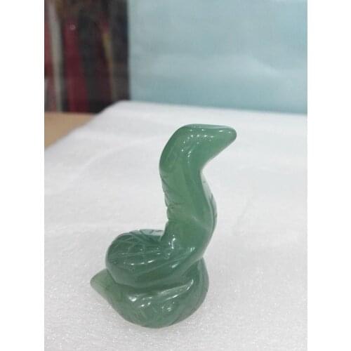 Hand carved Dongling jade snake ornaments
