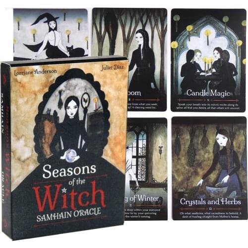Seasons of the Witch Oracle Oards Samhain Oracle Harness the Intuitive Power of the Magical Night Rockpool Kali Game Tarot Deck