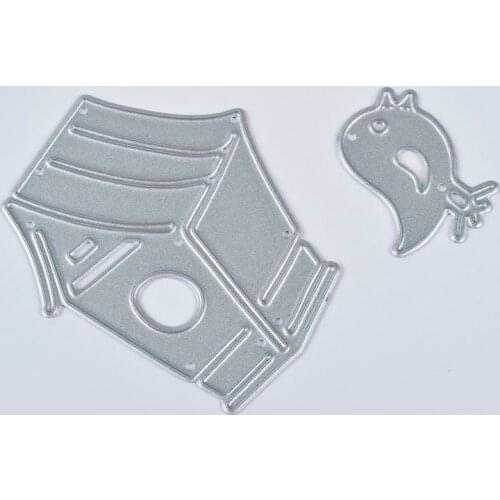 2pcs Bird House Cutting Dies Stencils Scrapbooking Album Paper Card Craft DIY