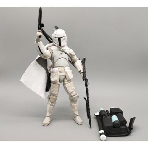 SW Bounty Hunter White Fett Wrong Accessories 6" Loose Action Figure