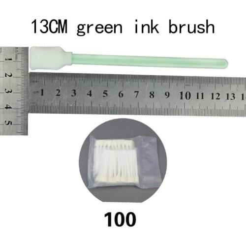 High quality!!!Green cleaning swab for printer head(Length: 13cm; 100 pcs/pack )