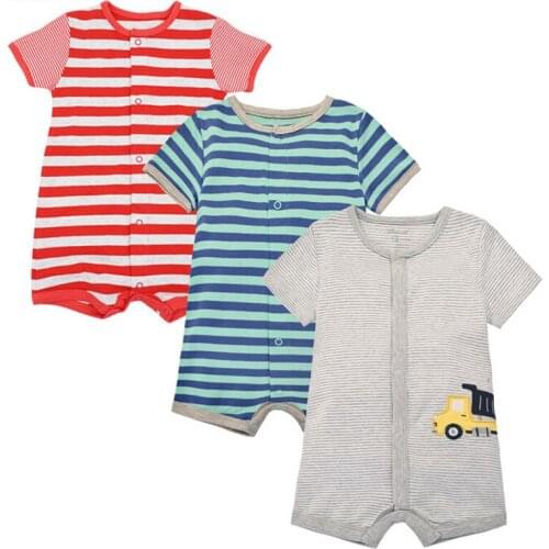 Y477 Baby summer new cotton baby clothes short-sleeved flat-angle deduction piece clothing Newborns summer clothes