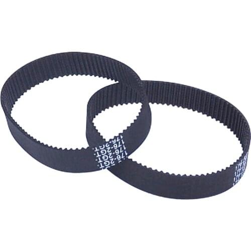1Pcs Perimeter 188mm-228mm 2GT Black Rubber Closed Loop Timing Belt Width 6mm/10mm Teeth 94-114 For 3D Printer/CNC /Step Motor