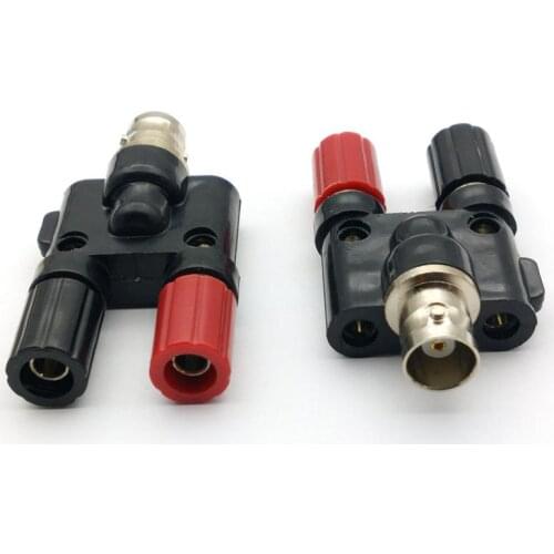 10pcs brass BNC Female to Twin 4mm Banana Jack Female Coaxial