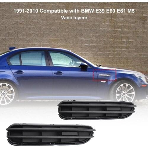 2Pcs Side Fender Vent Grill Anti-corrosion Car Styling Fender Air Flow Vent Grille for BMW 5 Series M5 E39 E60 E61 1991-2010