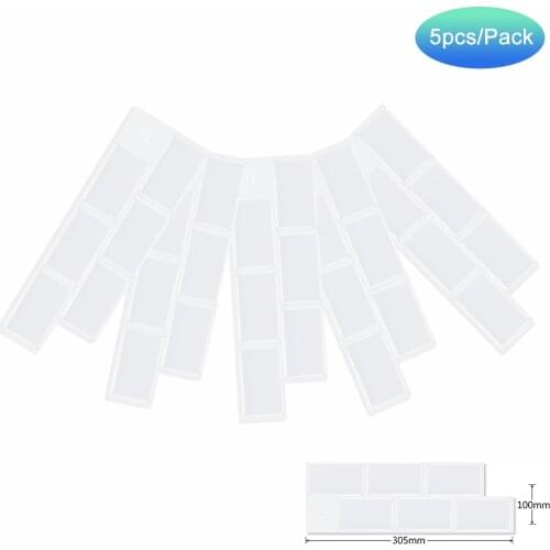 5 sheets --Wall Tiles Strip Bathroom & Kitchen 3D Waterproof Wall Sticker Tiles