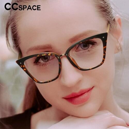 53384 Tr90 Anti-Blue Light Cat Eye Glasses Frame Spring Leg Optical Fashion Computer Eyeglasses for Men Women
