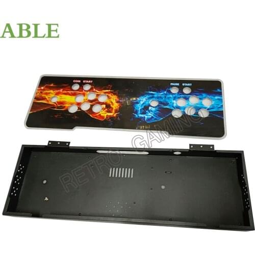 Arcade Game Control box joystick 30mm/24mm button metal and acrylic empty console case for DIY Pandora game console