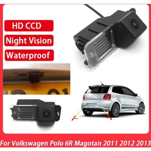 CCD Full HD Night Vision Car Rear View Camera Waterproof high quality RCA For Volkswagen Polo 6R Magotan 2011 2012 2013