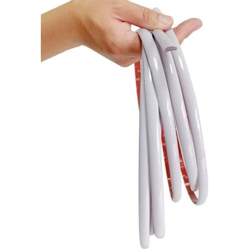 White Chrome Molding Trim Car Door Protector Strips Window Mirror Bumper Anti Collision Body PVC Chrome Moulding Line Car Strip