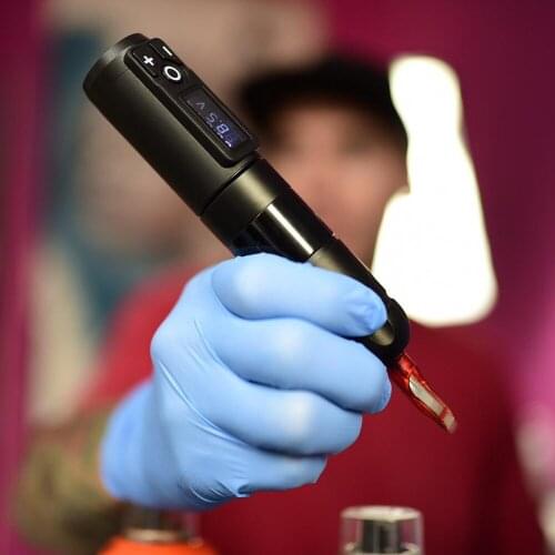 Wireless tattoo machine pen German motor 1950mAh lithium battery fast charging silent low vibration all-in-one portable recharge