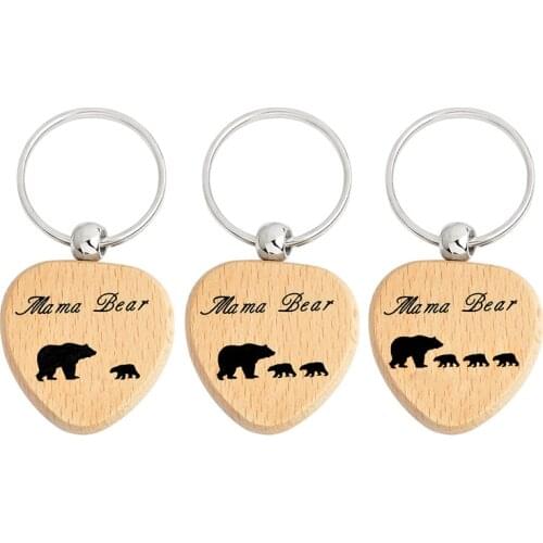 Juelee Mama Bear Best Family Ever Keychain Mom Dad Nana Gigi Mimi Papa Grandma Girlfriend Boyfriend Love You More Key Chain
