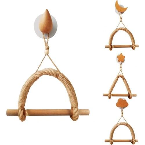 Paper Holder Multi-function Transparent Suction Linen Rope Towel Hanging Rope Holder for Bedroom Storage Supplies