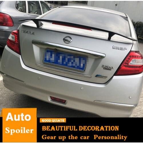 For Nissan Teana Altima Spoiler Sport ABS Material Car Rear Wing Primer Color Trunk Rear Spoiler Fit For Altima 2004/09/10/2013