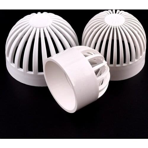 2-20Pcs PVC Vent Cap Fish Tank Permeable Seafood pool Overflow Pipe Fittings Filter Isolation Aquarium Pipe Fittings