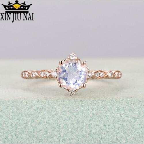 Dainty Rose Gold Rings Zircon Princess Rings For Women Wedding Engagement Band Ring Bague Femme Man Anillos elegant Mujer