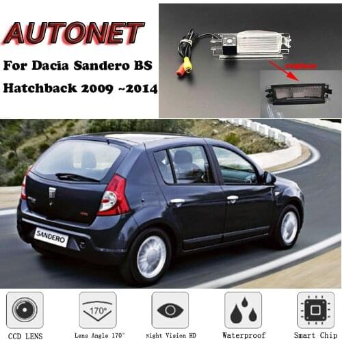 AUTONET Backup Rear View camera For Dacia Sandero BS Hatchback 2009 2010 2011 2012 2013 2014/parking Camera or Bracket