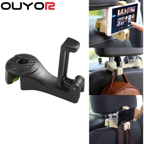 Car Clips Seat Back Hooks Bags Hanger Phone Holder Car Accessories Automobiles Headrest Mount Storage Universal Car Hook