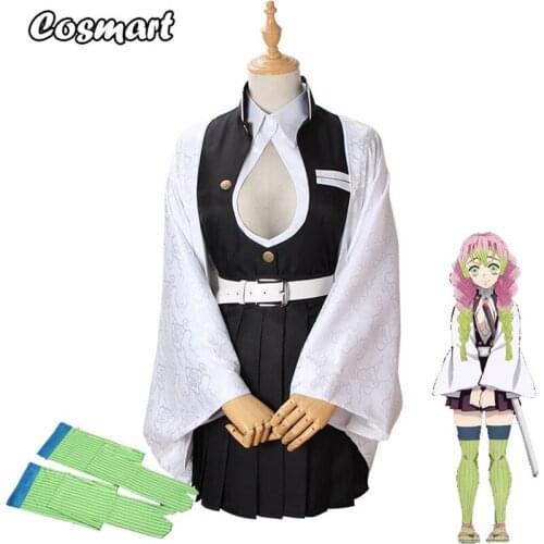Anime Demon Slayer Kimetsu no Yaiba Kanroji Mitsuri Cosplay Costume Battle Suit Team Uniform Halloween Outfit For Women Men New