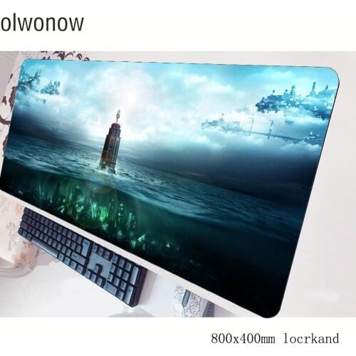 Bioshock mouse pad gamer 80x40cm gaming mousepad locrkand notbook desk mat High-end padmouse games pc gamer mats gamepad