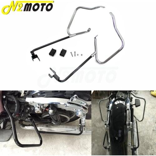 Motorcycle Saddlebag Bracket Bar Guard for Harley Touring Road King Road Street Glide FLHX FLHXS FLHXSE FLHR FLTRU 2014-2017