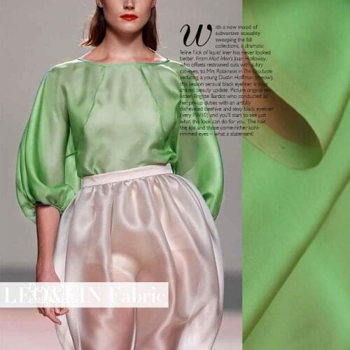 LEO&LIN Korea Symphony satin georgette very luxurious texture soft flowing 95 cloth fabric patchwork (1 meter)