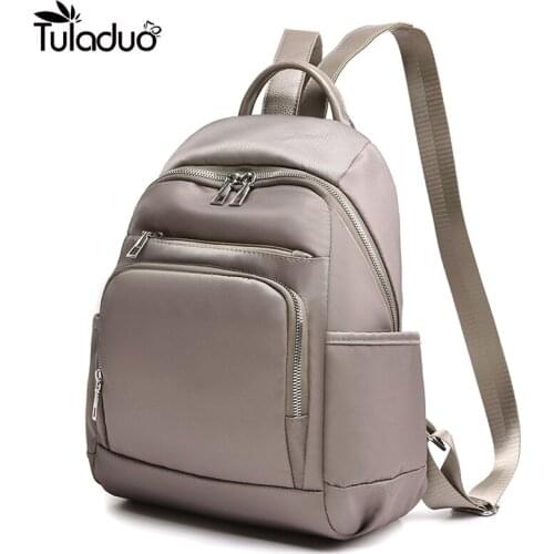 New Bag Oxford Women Backpacks Zipper School Bags For Teenagers Girls Small Backpack Female Rucksack Mochilas Casual Bags