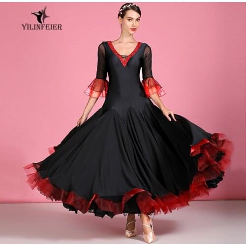 New ballroom dance competition dress dance ballroom waltz dresses standard dance dress women ballroom dress S7039