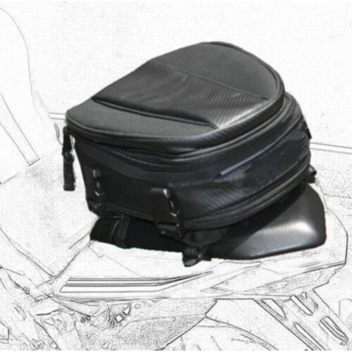 Large Capacity 7.5L-10L Anti-wear Motorcycle Hard Shell Tail Bag Locomotive Back Seat Bag Hump Bag Riding Storage Equipment