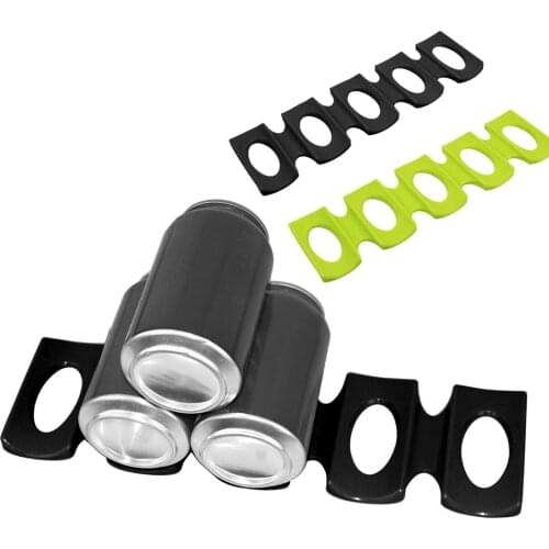 Beer Can Anti-skid Holder Silicone Stacker Cans Fridge Mat Beverages Rack Stacking Tool Storage Organizer Wine Bottle Holder