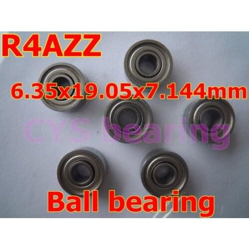 R4AZZ shielded bearing inch shaft 6.35 x19.05 x 7.144mm miniature shielded ball bearing