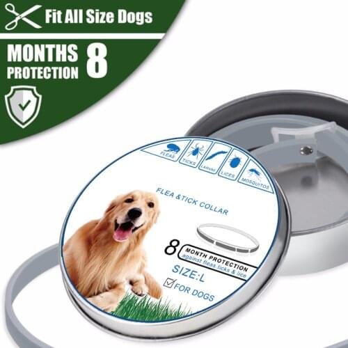 Adjustable Flea and Tick anti insect collar for Cats Dogs 8 Months for Protection Dog Pet Anti Flea Anti Mosquito Insect Collar